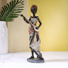 Ladda upp bild till gallerivisning, Afrikansk kvinnlig musikerskulptur