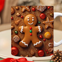 Ladda upp bild till gallerivisning, 3d jul gingerman keramisk kaffemugg