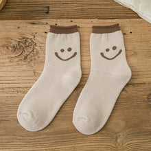 Ladda upp bild till gallerivisning, Härliga Smile Face bomullsstrumpor