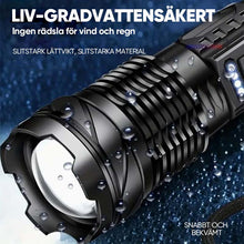 Ladda upp bild till gallerivisning, Ultrastark ficklampa med vit laser och lång räckvidd