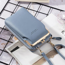 Ladda upp bild till gallerivisning, Telefonväska för kvinnor enfärgad crossbody-väska