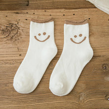 Ladda upp bild till gallerivisning, Härliga Smile Face bomullsstrumpor