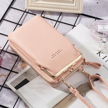 Ladda upp bild till gallerivisning, Telefonväska för kvinnor enfärgad crossbody-väska