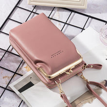 Ladda upp bild till gallerivisning, Telefonväska för kvinnor enfärgad crossbody-väska