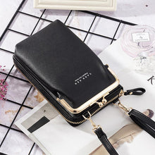 Ladda upp bild till gallerivisning, Telefonväska för kvinnor enfärgad crossbody-väska