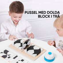 Ladda upp bild till gallerivisning, Dolda block-pussel i trä