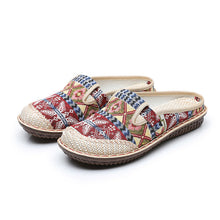 Ladda upp bild till gallerivisning, Andningsbara sandaler med flätade blommor