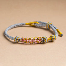 Ladda upp bild till gallerivisning, Persikoblommknyt Armband