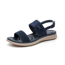 Ladda upp bild till gallerivisning, Spänne avslappnade platta sandaler