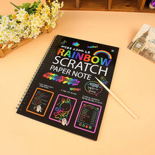 Ladda upp bild till gallerivisning, Anteckningsbok med Rainbow Scratch Art