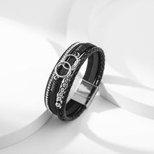 Ladda upp bild till gallerivisning, Läderarmband i flera lager