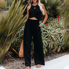 Ladda upp bild till gallerivisning, Smockbyxor med fickor i linneblandning