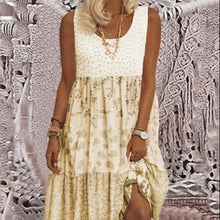 Ladda upp bild till gallerivisning, Ärmlös klänning med lappverktryck