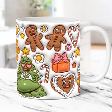 Ladda upp bild till gallerivisning, 3d jul gingerman keramisk kaffemugg