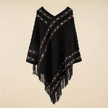 Ladda upp bild till gallerivisning, Ponchotröja med fransar