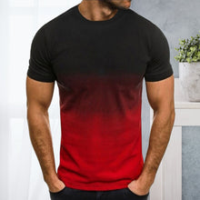 Ladda upp bild till gallerivisning, Gradienttryck Kortärmad t-shirt med rund hals