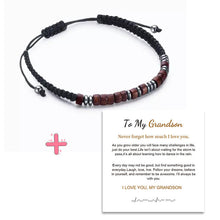 Ladda upp bild till gallerivisning, Magnetiskt morsekodarmband med nylonsnöre