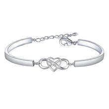 Ladda upp bild till gallerivisning, Kom alltid ihåg att jag älskar dig mamma Forever Love Hjärt Armband