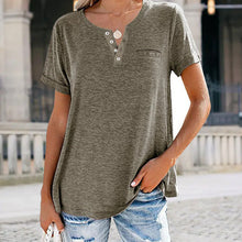 Ladda upp bild till gallerivisning, T-shirt med V-ringad ficka