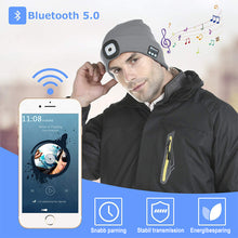 Ladda upp bild till gallerivisning, led bluetooth uppladdningsbar självlysande hatt