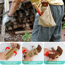 Ladda upp bild till gallerivisning, Vikbar bältesväska i canvas