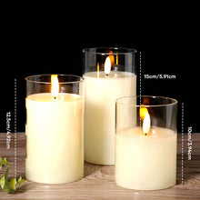 Ladda upp bild till gallerivisning, đŻïž3D-glas realistiskt varmt ljus LED-ljus