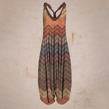 Ladda upp bild till gallerivisning, Förköp-Linne jumpsuit med tropiskt tryck(🔥🔥Köp 2, -10 %; Köp 3, -15 %)