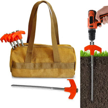 Ladda upp bild till gallerivisning, 8" inskruvade tältpinnar - Inskruvade markankare