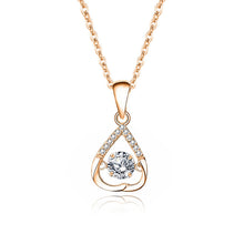 Ladda upp bild till gallerivisning, Glittrande Zirconia hjärta halsband