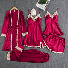 Ladda upp bild till gallerivisning, Mjuk och bekväm pyjamas i silkespets