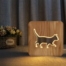 Ladda upp bild till gallerivisning, Nattbelysning med träskärm