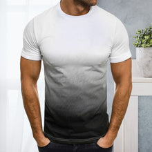 Ladda upp bild till gallerivisning, Gradienttryck Kortärmad t-shirt med rund hals