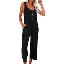 Ladda upp bild till gallerivisning, Enfärgade Jumpsuit Backpacking byxor med fickor