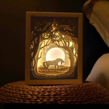 Ladda upp bild till gallerivisning, 3D ljus och skugga nattlampa papperssnideri konst