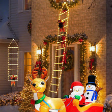 Ladda upp bild till gallerivisning, Jul Stege Dekoration Ljus Med Santa Claus
