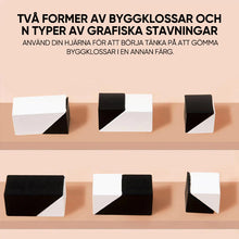 Ladda upp bild till gallerivisning, Dolda block-pussel i trä