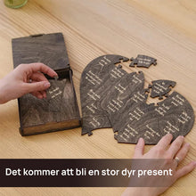 Ladda upp bild till gallerivisning, 32 skäl till varför jag älskar dig personlig hjärtpusselgåva till din älskade