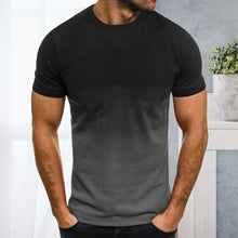 Ladda upp bild till gallerivisning, Gradienttryck Kortärmad t-shirt med rund hals