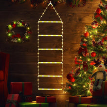 Ladda upp bild till gallerivisning, Jul Stege Dekoration Ljus Med Santa Claus