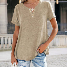 Ladda upp bild till gallerivisning, T-shirt med V-ringad ficka