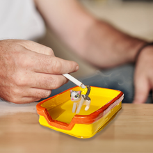 Ladda upp bild till gallerivisning, Kattsand askfat (neonflik)