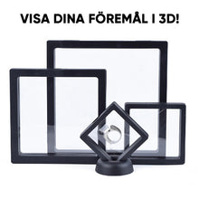 Ladda upp bild till gallerivisning, Svart 3D flytande ram (10 st)