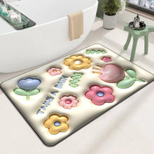 Ladda upp bild till gallerivisning, 3D-absorberande silikon lera badrumsgolvmatta