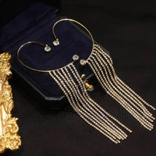 Ladda upp bild till gallerivisning, Mousserande Diamond Tassel örhängen
