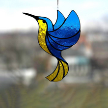 Ladda upp bild till gallerivisning, Kolibri färgade fönsterhängsmycke
