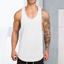 Ladda upp bild till gallerivisning, Solid color men's fitness tank top