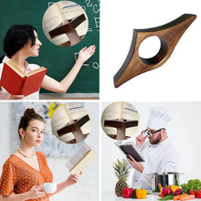 Ladda upp bild till gallerivisning, Bokläsare i massivt trä