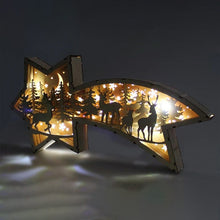 Ladda upp bild till gallerivisning, LED Trästjärneljus för jul