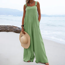 Ladda upp bild till gallerivisning, Enfärgad overall med breda ben