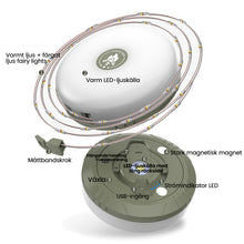 Ladda upp bild till gallerivisning, Vattentät, bärbar och stuvbar ljusslinga för utomhusbruk